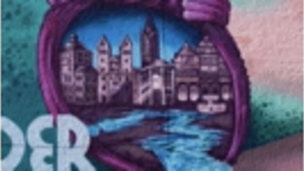 Die Blickfang-Redaktion hat ein Herz für lokale Kunst und Kultur (Graffiti „Das Herz im Paderquellgebiet“).