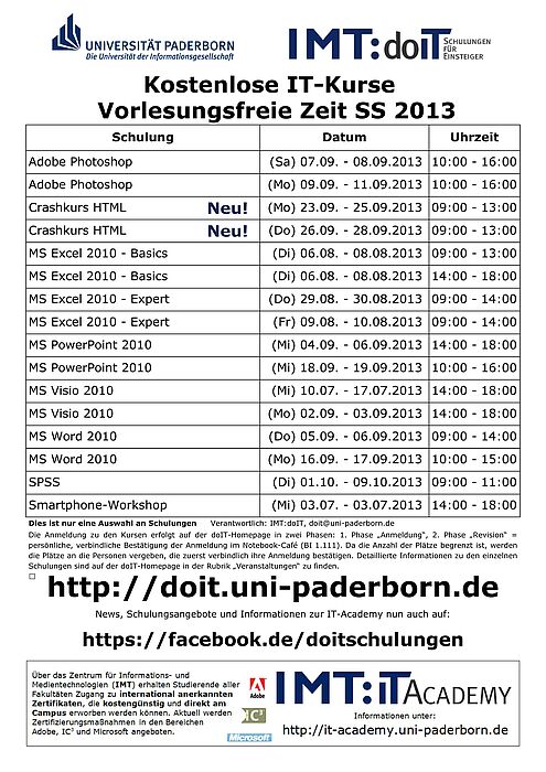 Abbildung: Programmflyer