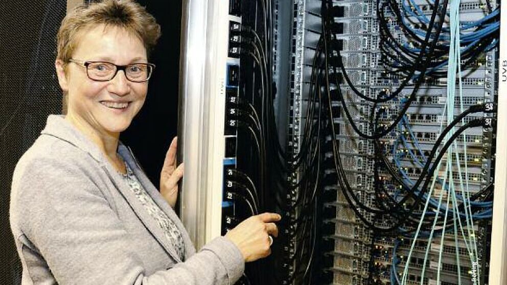 Rechner sind ihre Leidenschaft: Prof. Dr. Gudrun Oevel hat im Rahmen des Treffens über die Bedeutung der Digitalisierung für die Universitäten gesprochen.